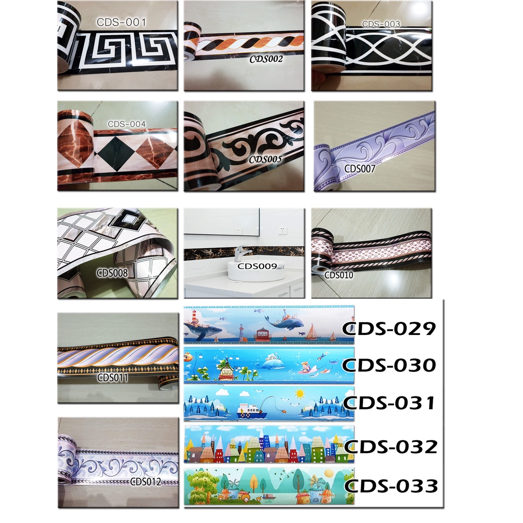 Method CDS WALL BORDER GLOSSY 10CMX10M FLOOR, GLASS, WALLSTIKER LIST ...