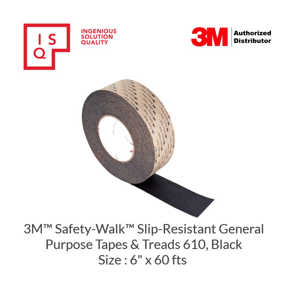 SafetyPro 4in x 50ft Heavy Duty Anti Slip Tape Non-Slip Grip Tape