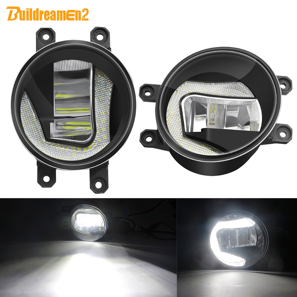 MIZIAUTO LED DRL Fog Light Kit With Wiring – For Toyota Prius 2019-2020 – Cold White + Yellow