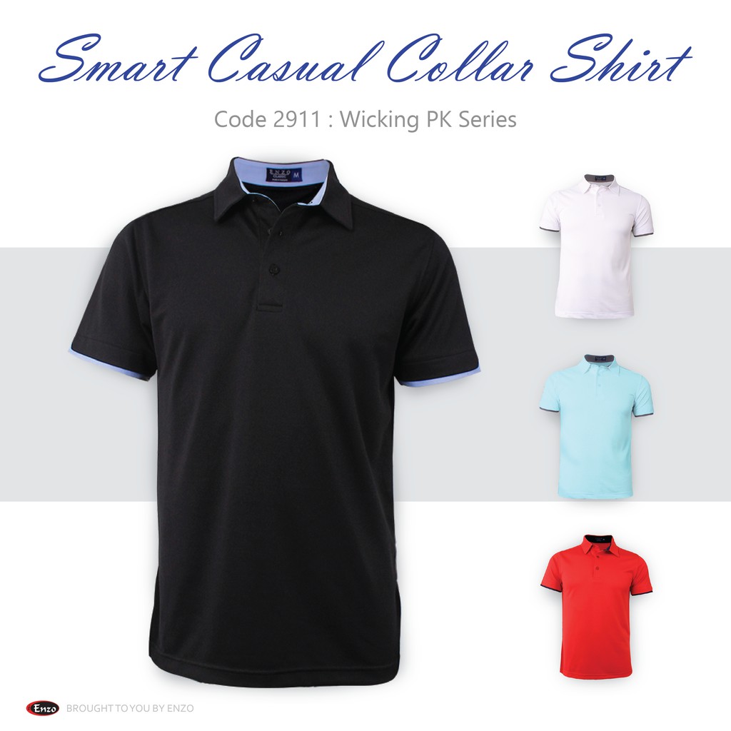 [Clearance Sales] 2911 Enzo Smart Casual Collar Shirt Shopee Malaysia