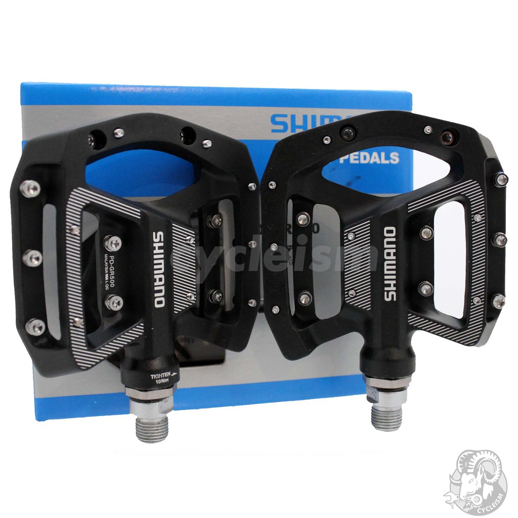 Pédales Plates Shimano PD-GR500 - Neuves, Parfaites Pour Le VTT, Vélo De Ville Ou Voyage