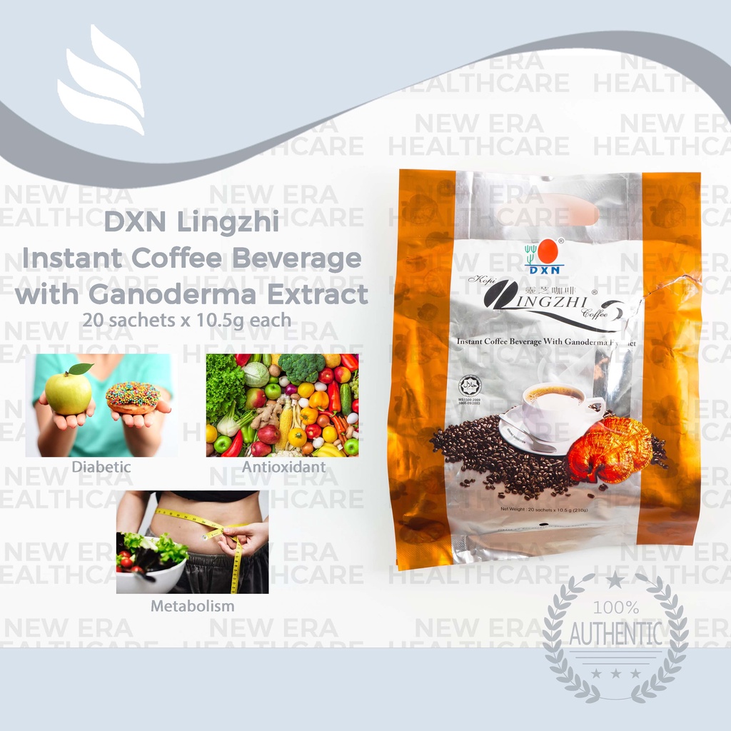 DXN Lngzhi Instant Coffee Beverage With Ganoderma Extract 20 sachets