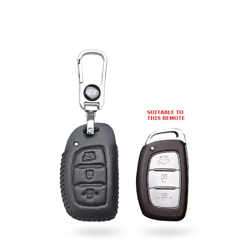 Custodia Portachiavi Sostituzione Per Hyundai Santa Fe (ix45) 2013-2014: Telecomando 3 Pulsanti Con Lama