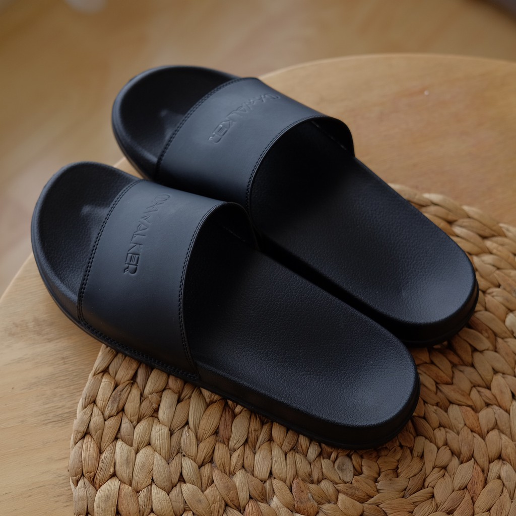 Izzy 0.1 BLACK Men's Slide Sandals Shopee Malaysia