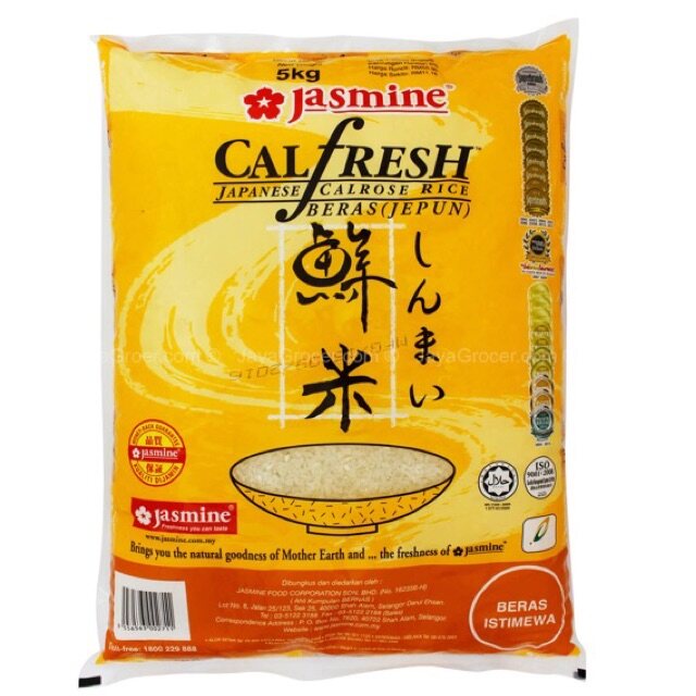 100% ORIGINAL Jasmine Calfresh 5KG Calrose | Shopee Malaysia