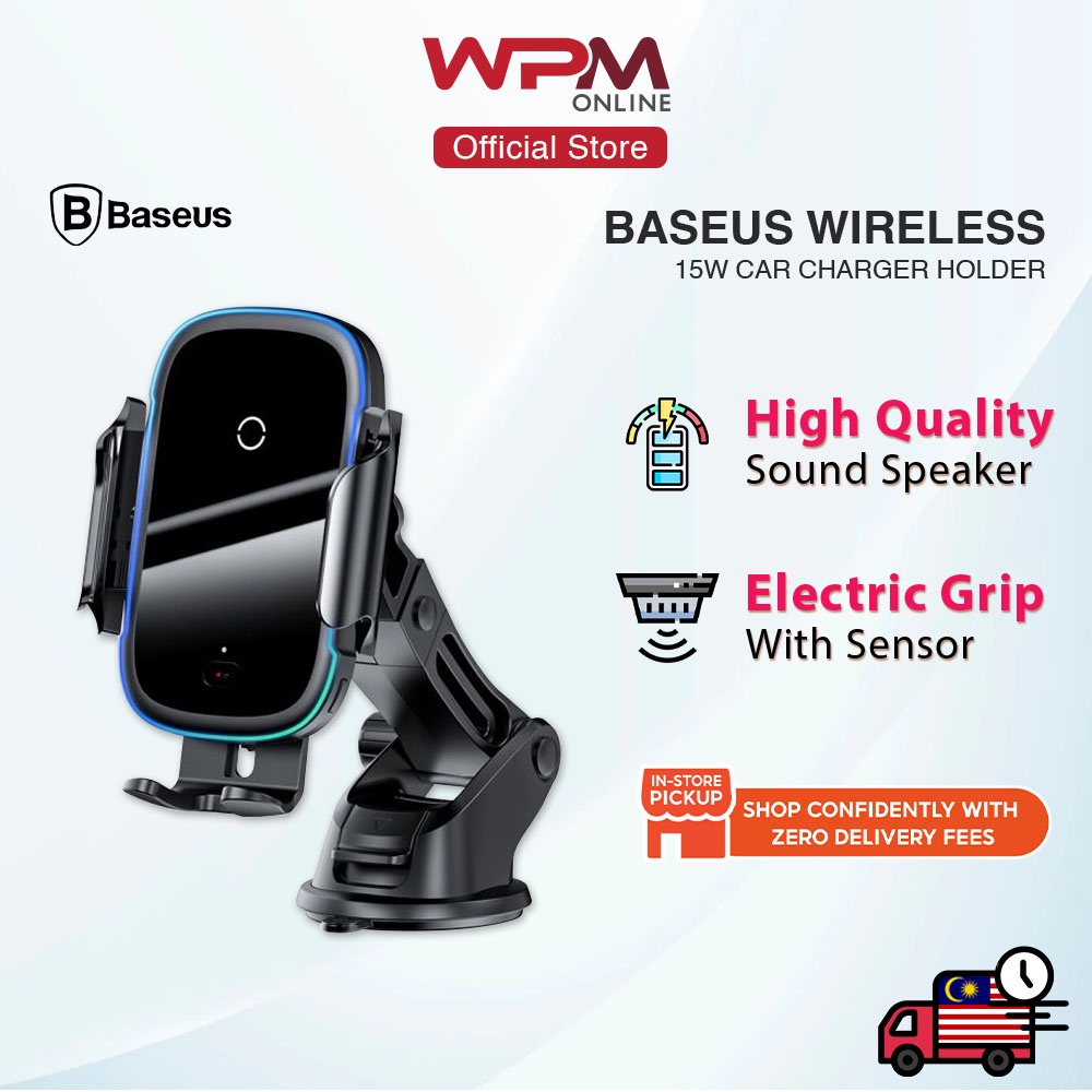 Baseus Wireless Car Charger 15W Light Electric Wireless Charger