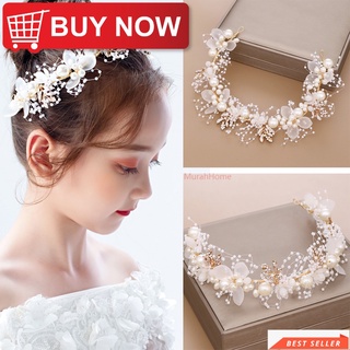 1pc White Fashionable Pearl Hair Comb Short Bridal Veil For Princess