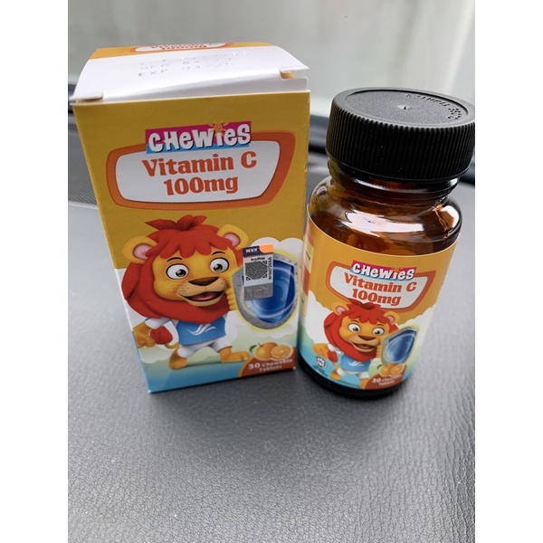 Chewies Vitamin C 100mg Tablet Orange 30s for Children | Shopee Malaysia