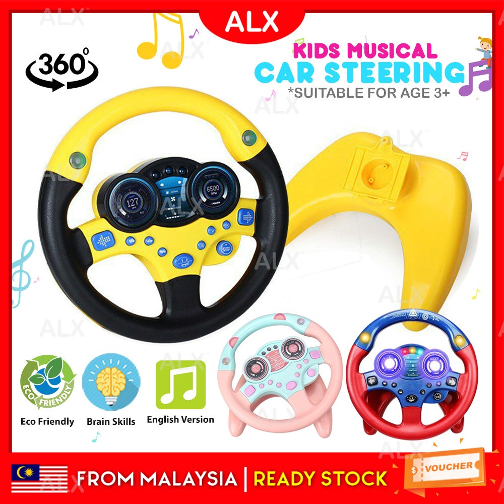 ALX American Bumblebee Kid Steering Wheel Toy Wheel Front Steering Toys
