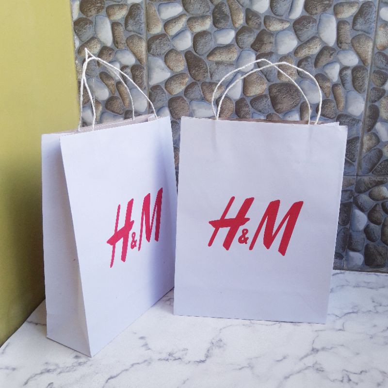 Paperbag Brand Mall H&M Shopping Bag Gift Wrapping Clothes and Bags