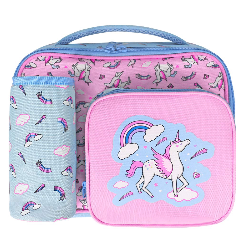 Childrens lunch bag on sale with bottle holder