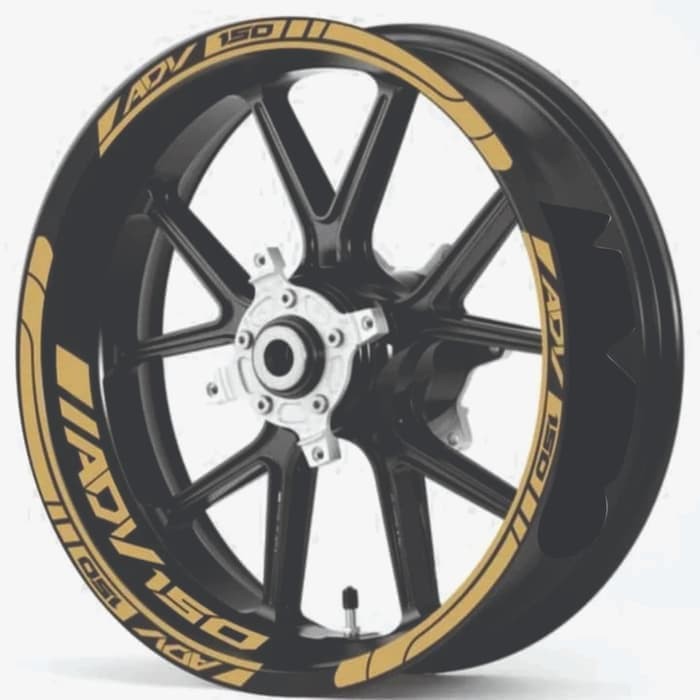 Cutting Sticker Wheel Rims Honda Adv 150 Striping Adv sporty gold ...