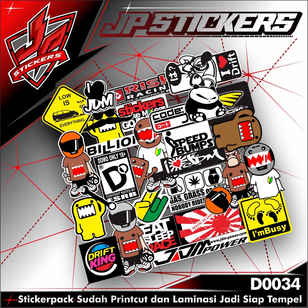 Stickerpack JDM RACING (BONUS Lamination) | Shopee Malaysia