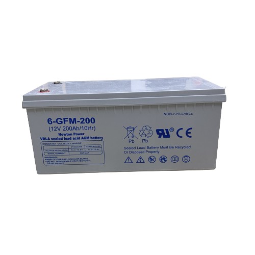 AGM Battery 12V 200Ah VRLA Sealed Lead Acid Battery Bank For Solar UPS ...