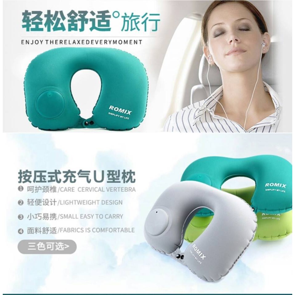 Romix travel outlet pillow