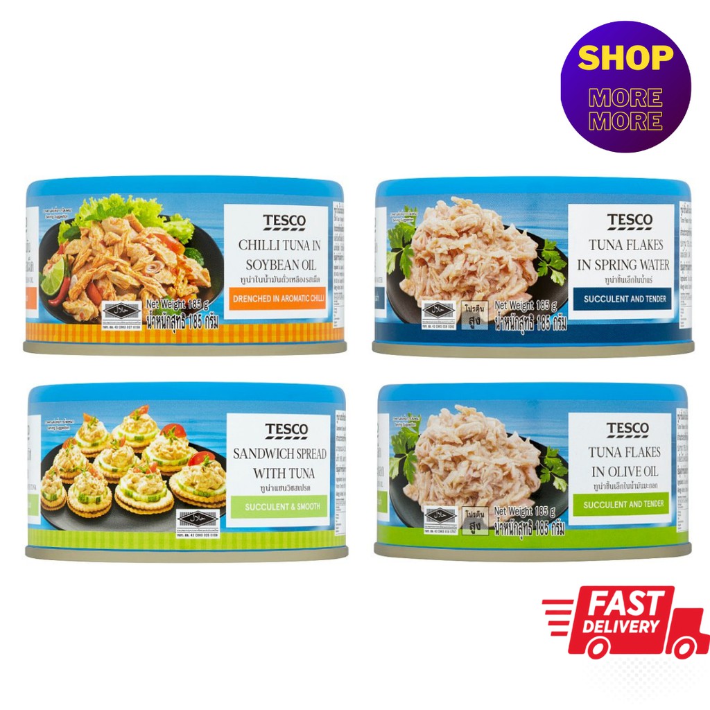 [CASHBACK PROMO🔥] TESCO LOTUS Tuna Spread Premium Series Can Food