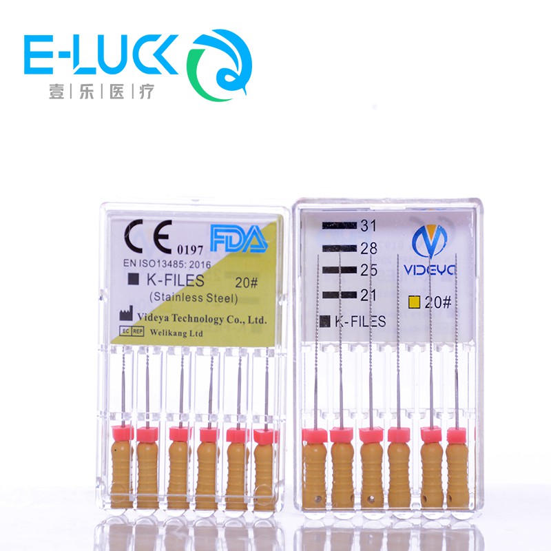 Ainna 1Pack 21/25mm Dental Endodontic K Files Root Canal Endodontics File Stainless Steel H Use