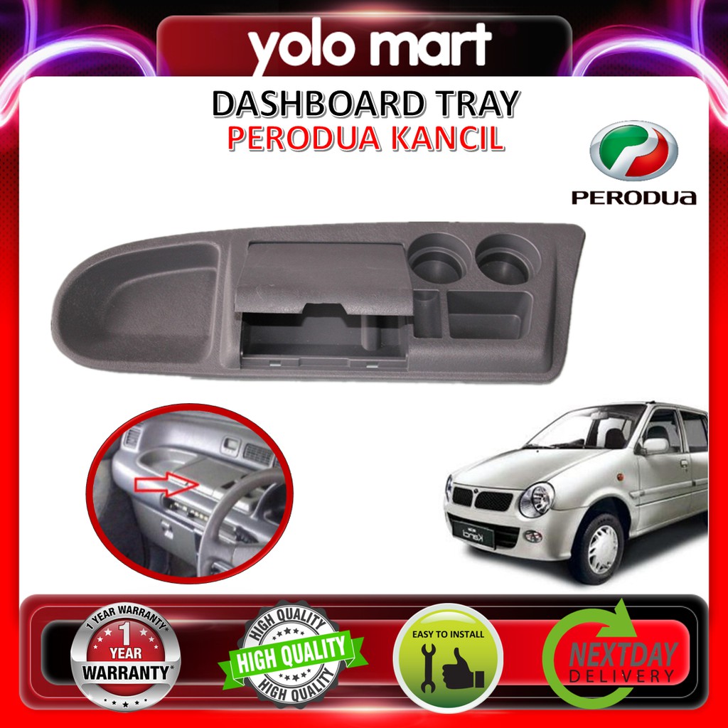 Perodua Kancil 】Dashboard Tray MultiPurpose Burger Tray with Cup Holder ( OEM Fitting / Made