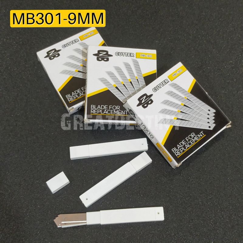 Original Zorro Replacement Cutter Blade [MB-301] 9mm (10tube x 10pcs ...