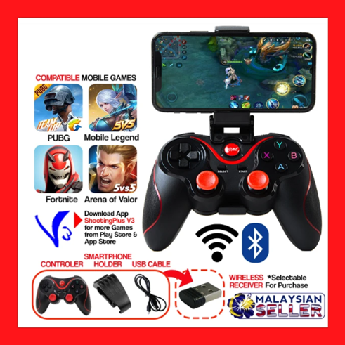 C8s Wireless Bluetooth Gamepad Game Controller for iOS Android ...