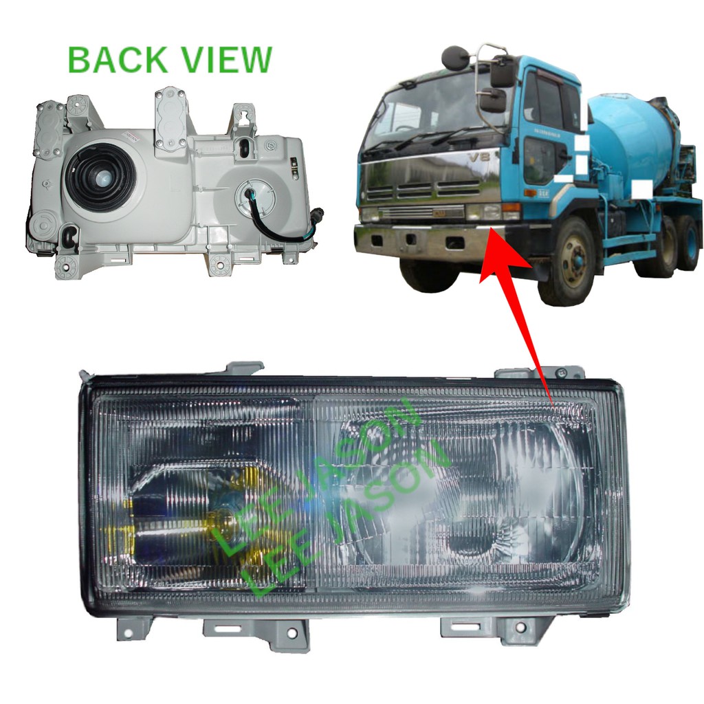 J111S01 NISSAN TRUCK UD CH520 CW520 HEAD LAMP LAMPU BESAR 215-1138 ...