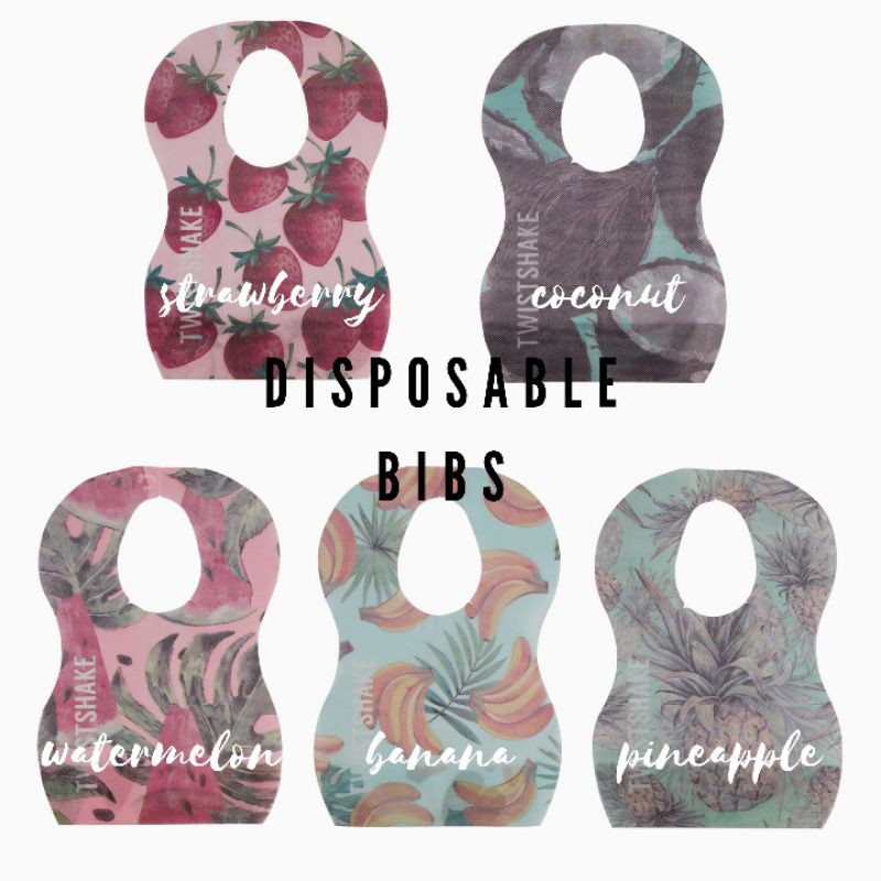 💙NEW READY STOCK💙 TWISTSHAKE DISPOSABLE BIBS (10pc/pack) Shopee Malaysia