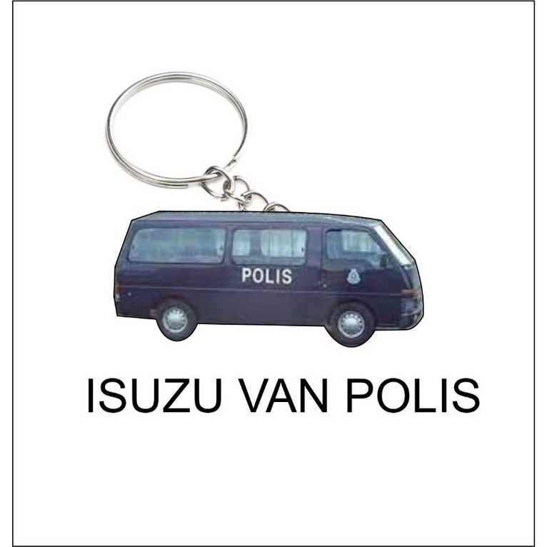 Isuzu van polis pdrm police 2D KEYCHAIN | Shopee Malaysia