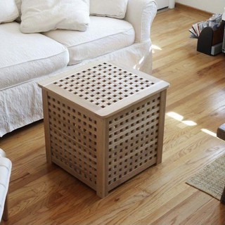 IKEA HOL Side Table Acacia Meja Sisi Storage Table Meja
