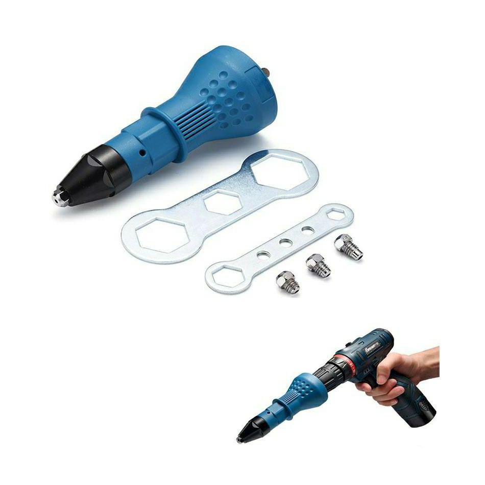RIVETER ADAPTER CORE RIVETING TOOL FOR ELECTRIC DRILL SCREWDRIVER TOOLS ...
