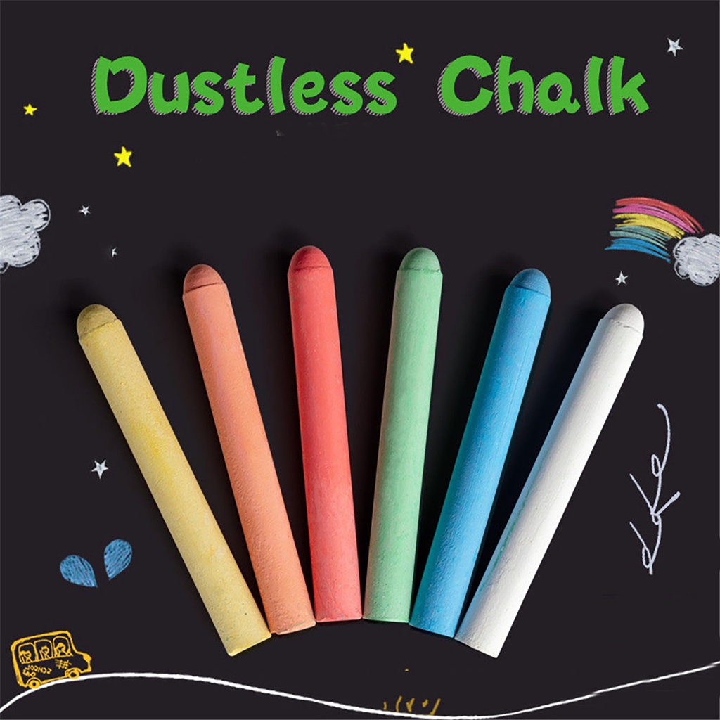 Eco Friendly Water Soluble Dustless Chalk For Blackboard Chalk Board 