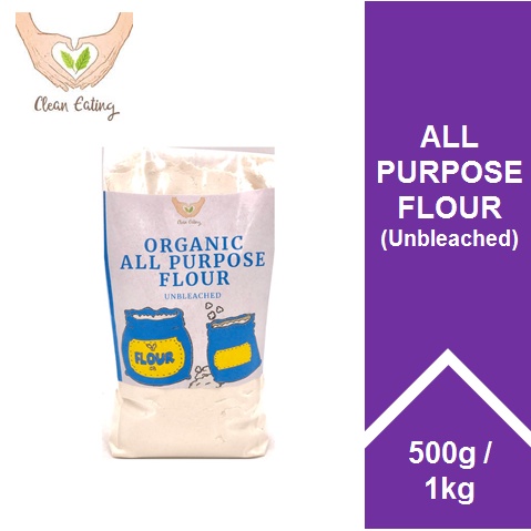 CLEAN EATING Organic Unbleached All Purpose Flour / Tepung Serbaguna ...