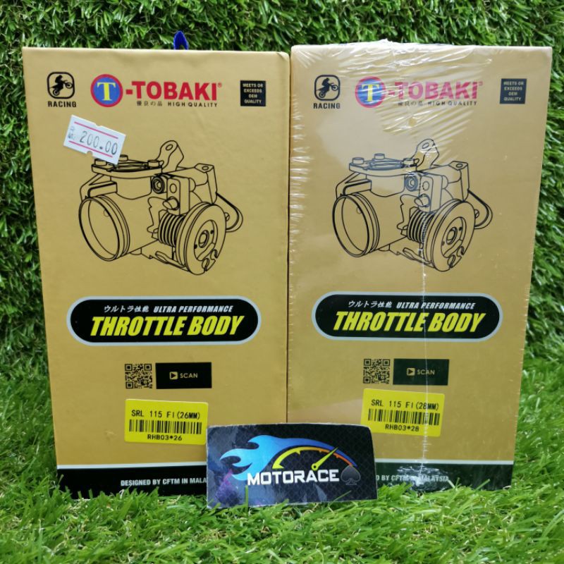 TOBAKI RACING THROTTLE BODY WITH INLET (INTAKE) PIPE 26MM & 28MM YAMAHA