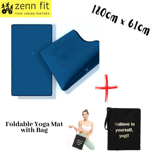 Foldable Yoga Mat 180CM*61CM*2.5MM Sport Gym Soft Foldable Pilates Mats