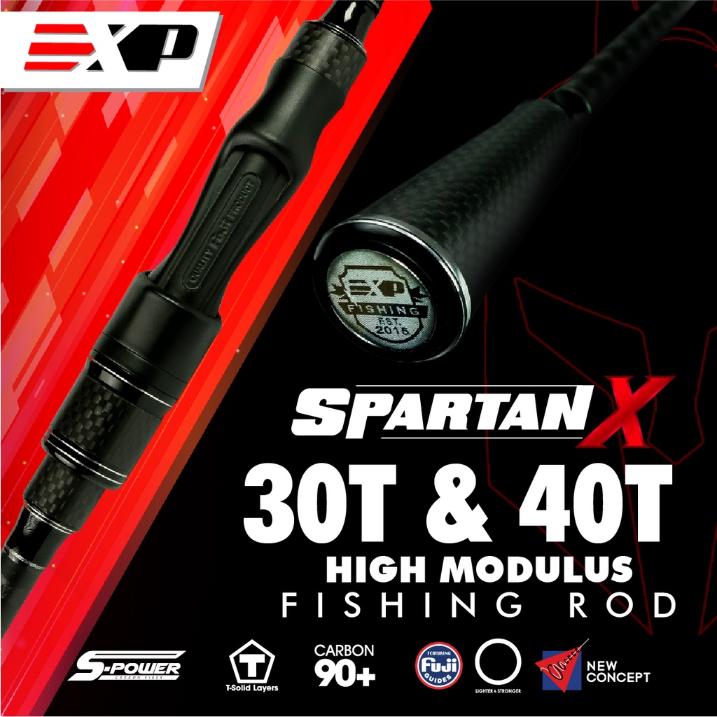 NEW! EXP Spartanx Fishing Rod EXP Carbon Fiber Spinning Rod EXP