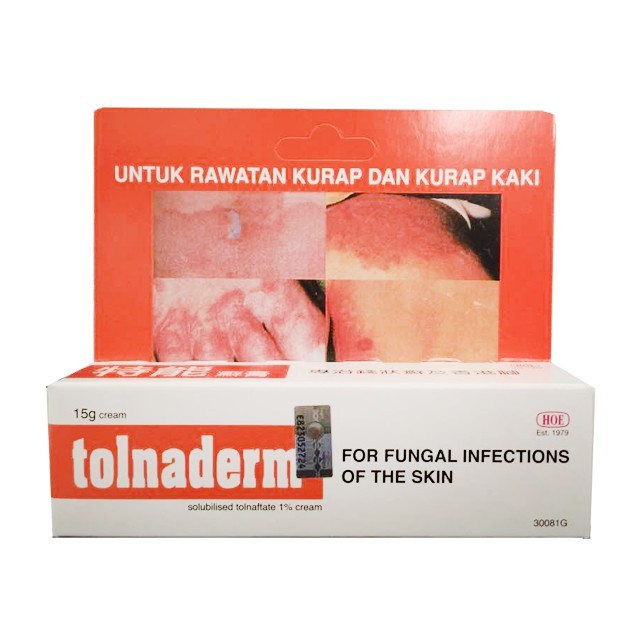 Hoe Tolnaderm Solubilised Tolnaftate 1% Cream 15g | Shopee Malaysia
