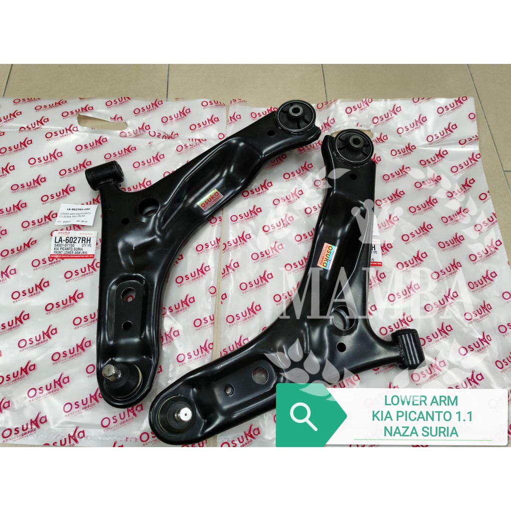LOWER ARM KIA PICANTO 1.1, NAZA SURIA FRONT LEFT & RIGHT OSUKA