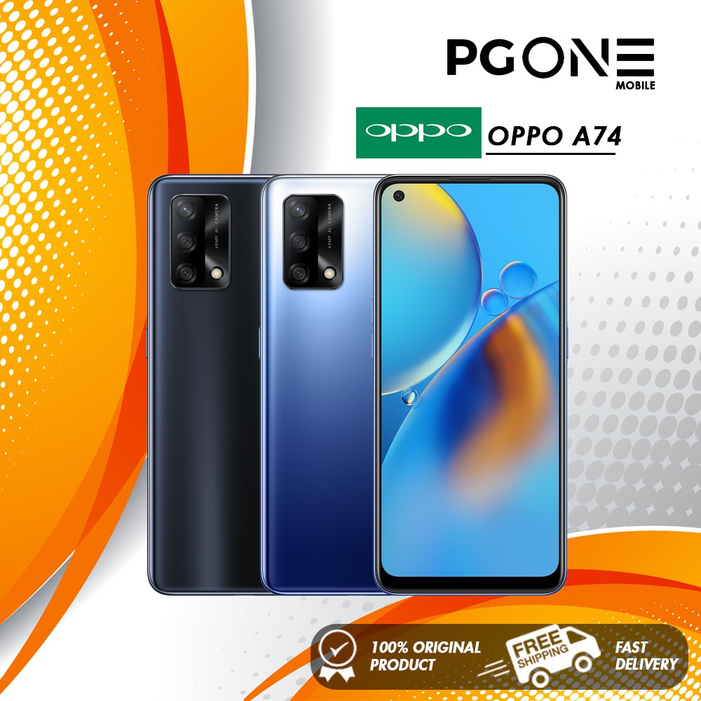 OPPO A74 Smartphone (6GB Ram +128GB ROM) Original OPPO Malaysia
