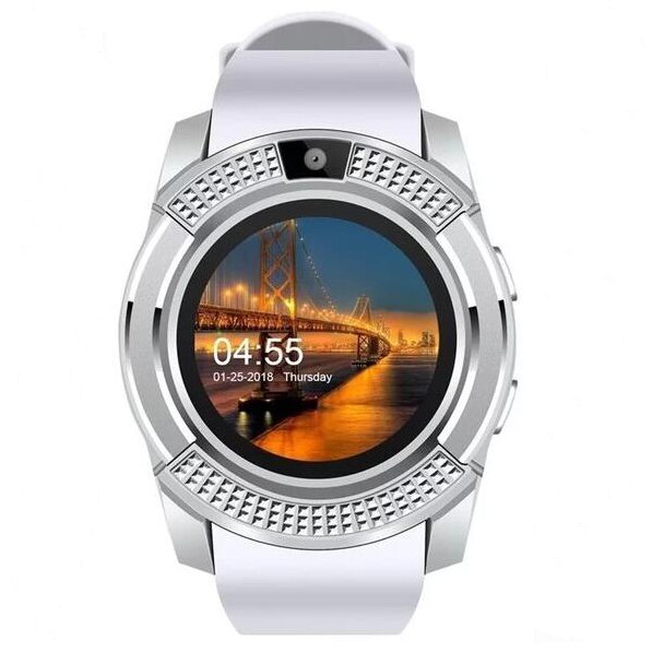 V8 Smart Watch Bluetooth Sport Watch Android Support TF SIM Card Smartwatch Shopee Malaysia