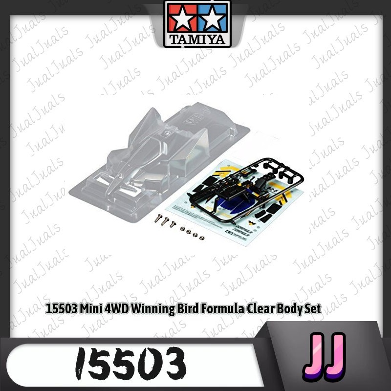 [READY STOCK] TAMIYA 15503 Mini 4WD Winning Bird Formula Clear Body Set ...