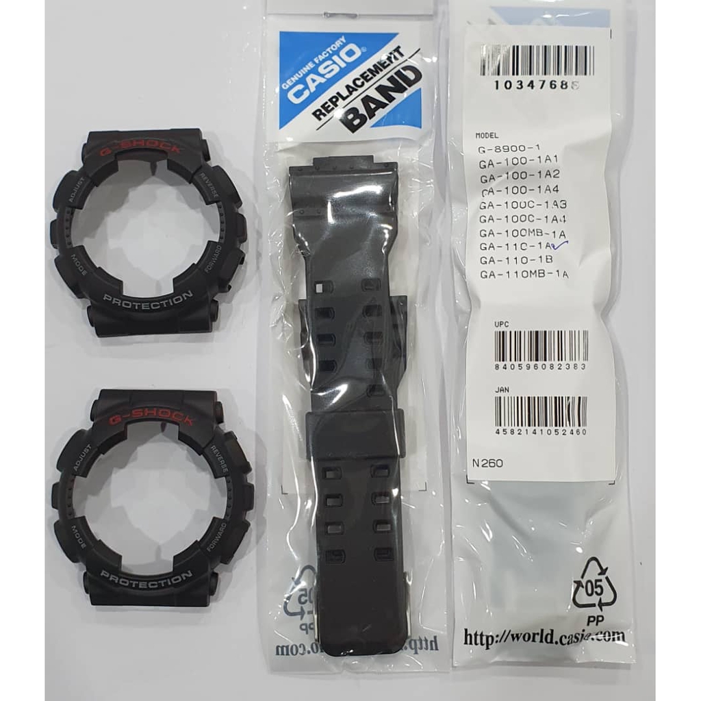 Casio G Shock GA 110 1A Replacement Parts Band and Bezel