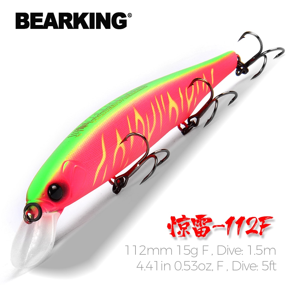 Bearking 112mm 15g New hot model fixed weight system fishing lures
