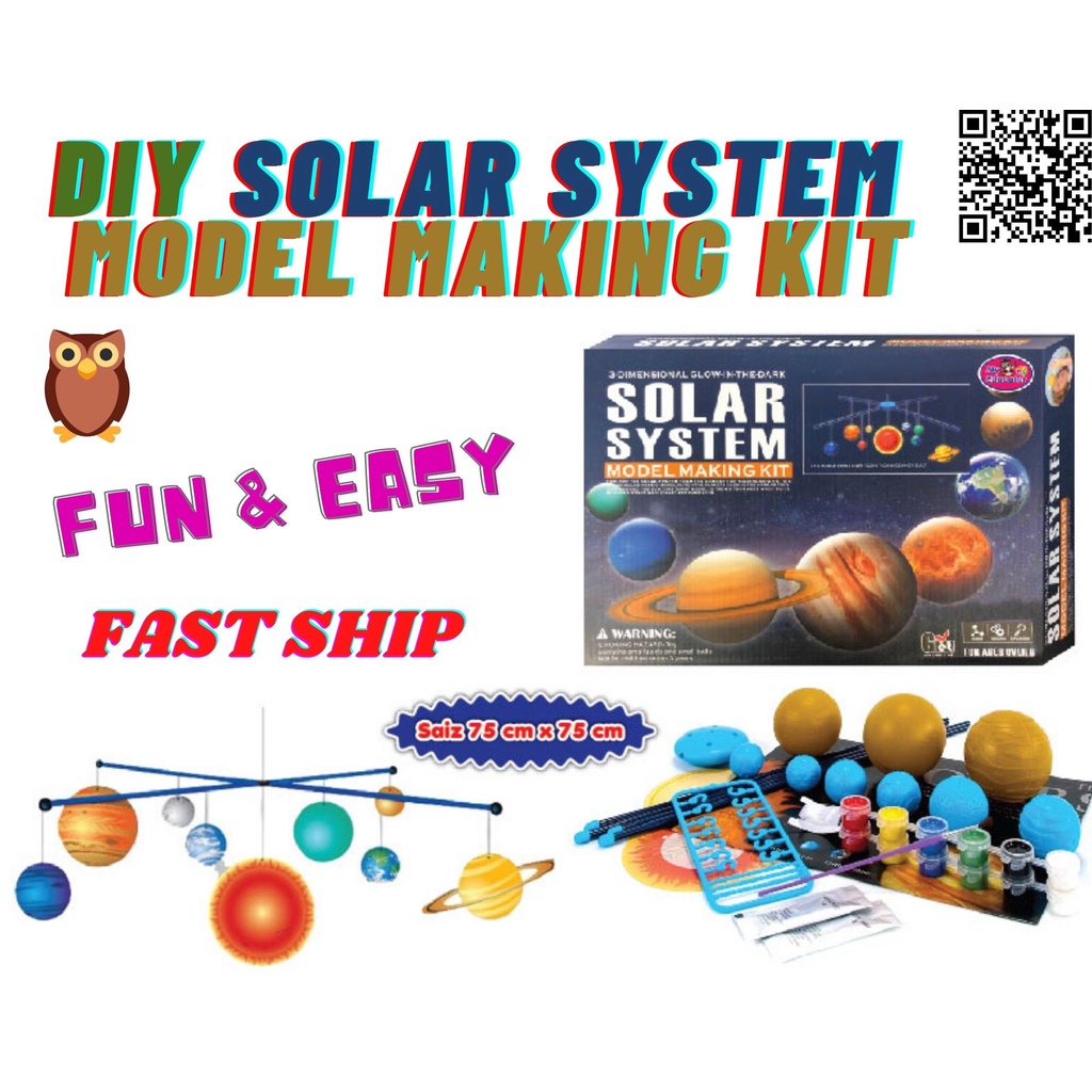 DIY SOLAR SYSTEM MODEL MAKING KIT [READY STOCK] SISTEM SURIA MODUL ...