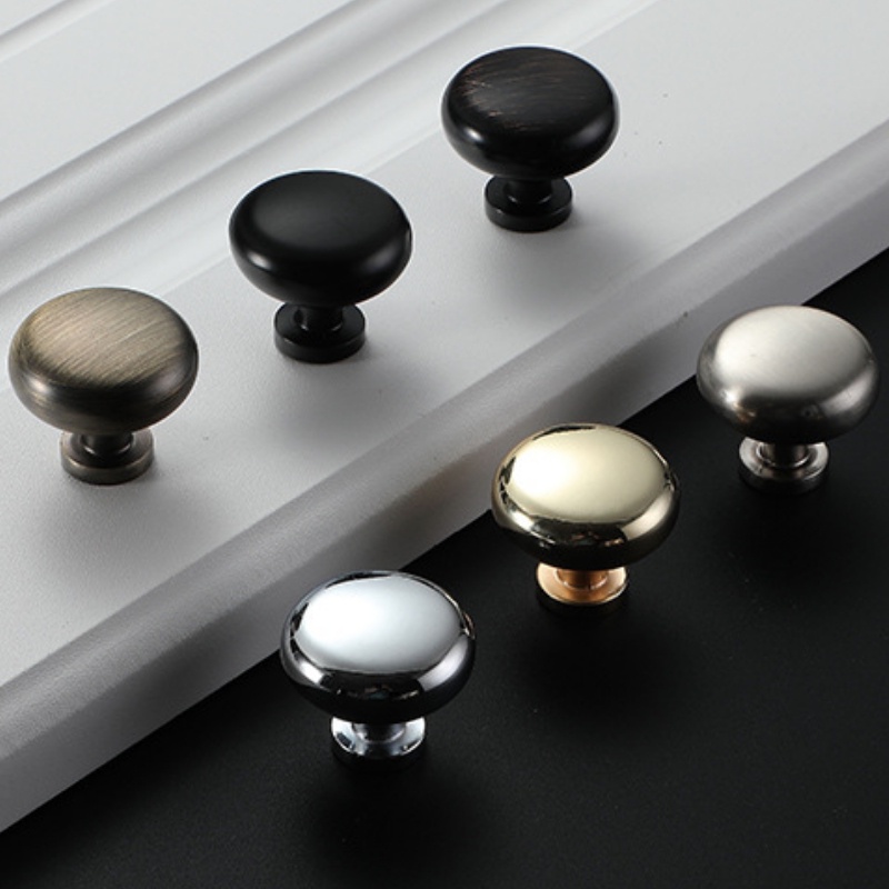 Zinc Alloy Round Knob Solid Thickened Luxury Pull Handle