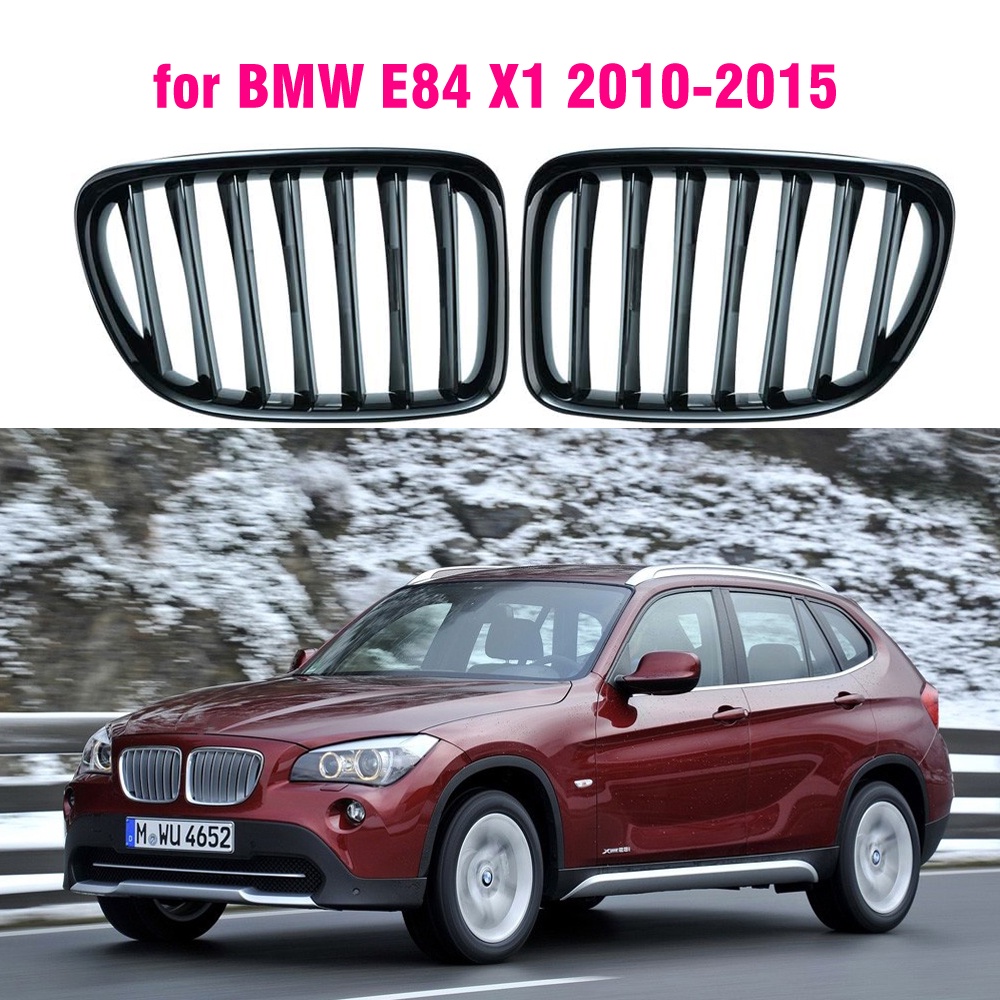Front Gloss Black Kidney Sport Grilles Hood Grill For BMW E84 X1 2010 ...