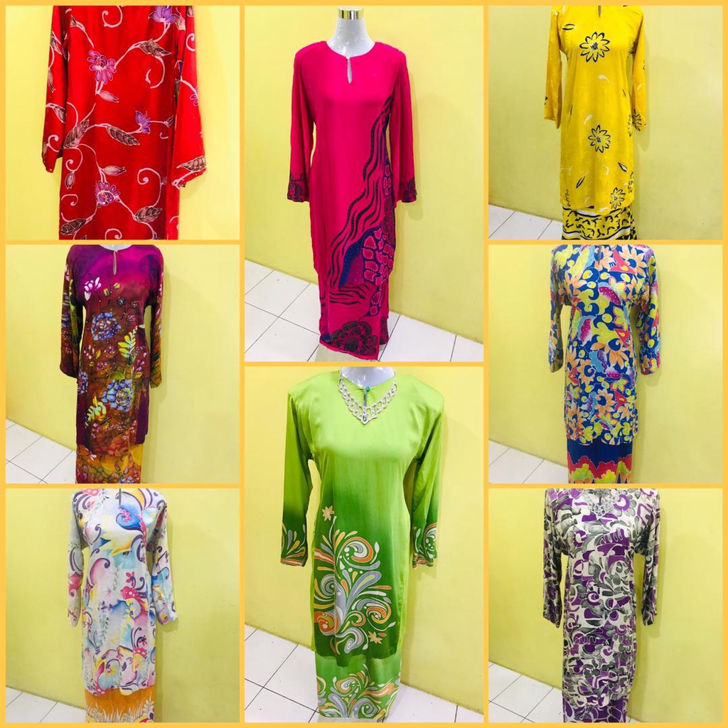 Stb200🌸sutera Batik Terengganu Baju Kurung Preloved Murah 🌸batik