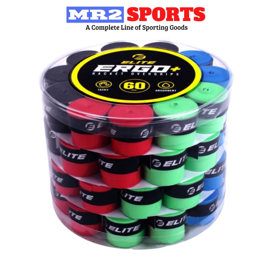 Elite Ergo+ Assorted Color Racket Overgrips (Assorted Color Multiple ...