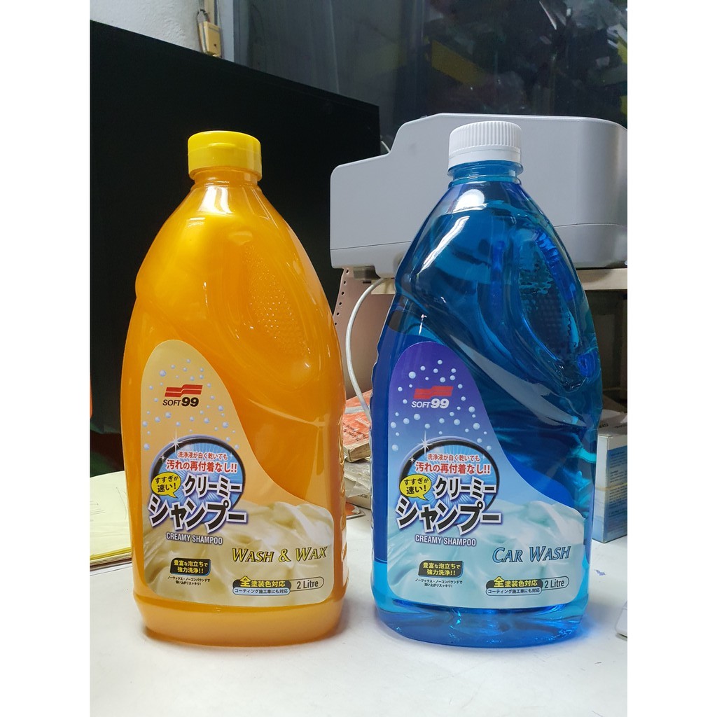 Soft99 / Soft 99 Creamy Shampoo (2 Litre) | Car Care | Car Wash Shampoo | Wax | Meguiar's | Shopee
