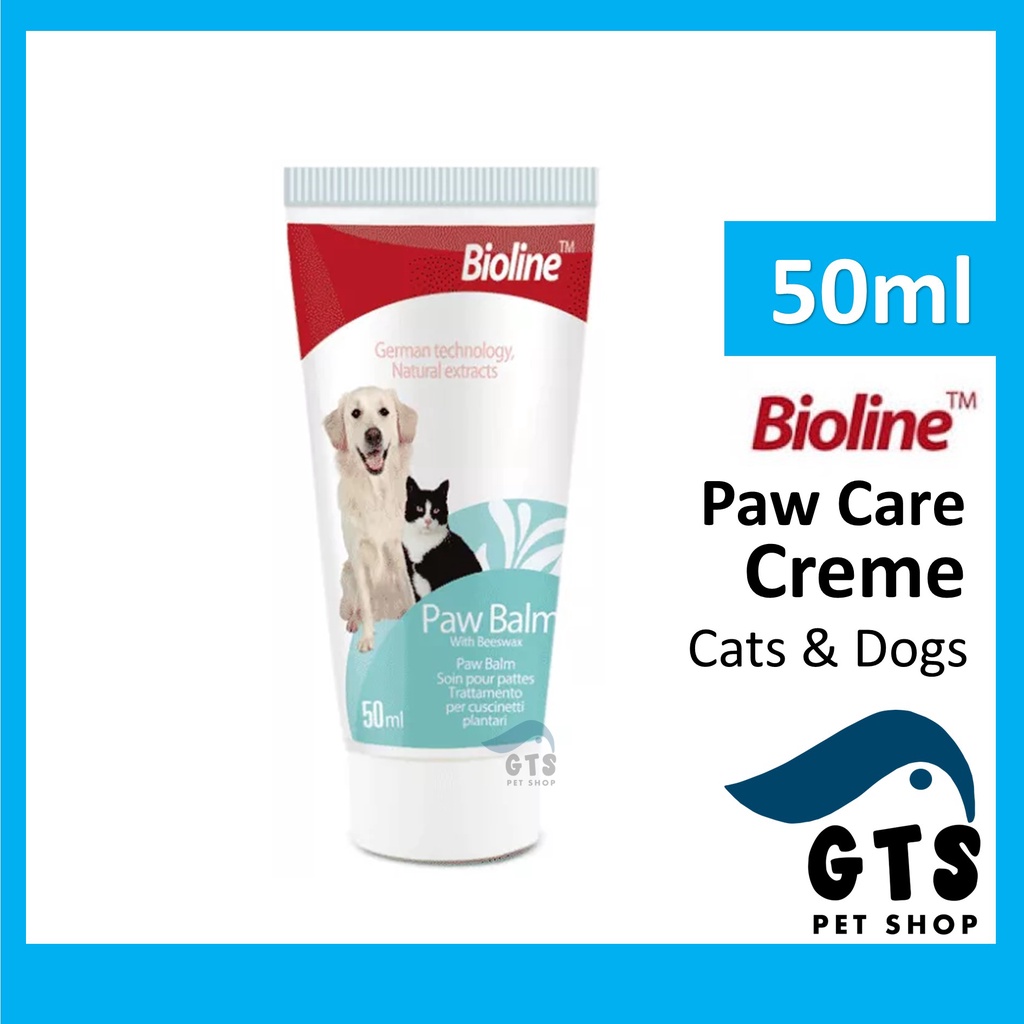 Bioline Paw Care Cream for Cats & Dogs (50ml) Paw Balm / Paw Protection