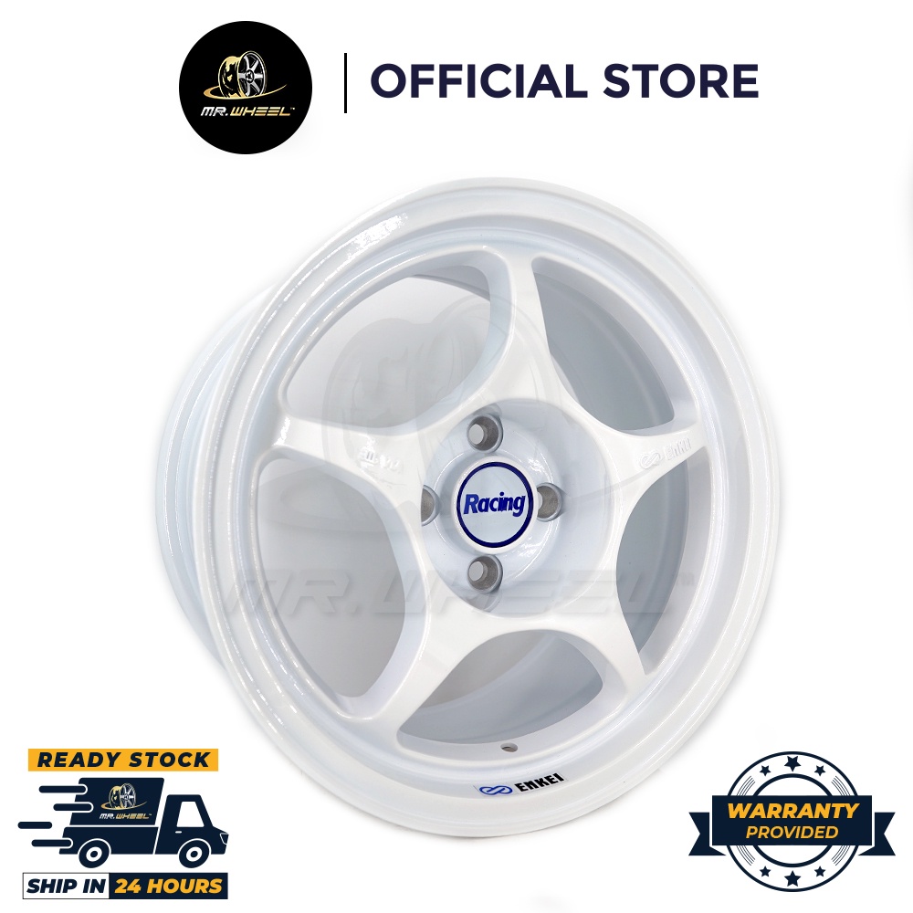 New Sport Rim ENKEI RPO1 15x7 4x100 ET20 White 15 inch 15 inci Mr Wheel ...