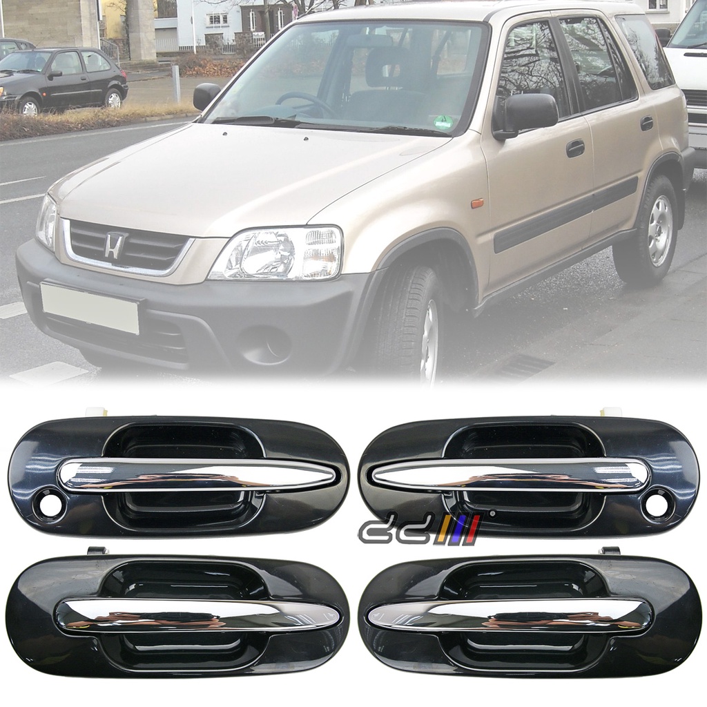 4-Piece Exterior Door Handle Set For 1997-2001 Honda CR-V – Front & Rear, Chrome